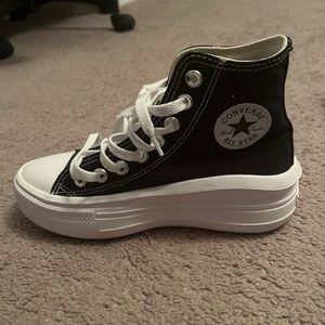 Navy Blue Platform Converse